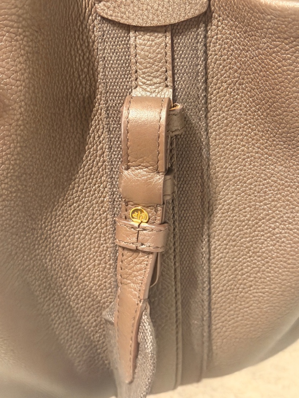 Loro Piana Dark Brown Small Bale Calf Leather Tote/Crossbody detachable wallet - Picture 10 of 13